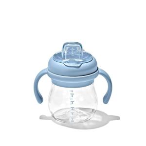 imageOXO Tot Transitions Soft Spout Sippy Cup with Removable Handles Teal 6 OunceDusk
