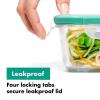 imageOXO Good Grips 1 Cup Smart Seal Airtight Glass Round Food Storage Container1 Count Pack of 2
