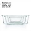 imageOXO Good Grips 1 Cup Smart Seal Airtight Glass Round Food Storage Container2 Cup