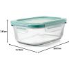 imageOXO Good Grips 35 Cup Smart Seal Airtight Glass Rectangle Food Storage ContainerGlass
