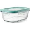 imageOXO Good Grips 35 Cup Smart Seal Airtight Glass Rectangle Food Storage ContainerGlass