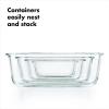 imageOXO Good Grips 35 Cup Smart Seal Airtight Glass Rectangle Food Storage ContainerRectangle