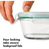 imageOXO Good Grips 8 Piece Prep Serve and Store Smart Seal Glass Food Storage Set8Piece
