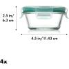 imageOXO Good Grips 8 Piece Prep Serve and Store Smart Seal Glass Food Storage Set8Piece