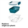 imageOXO Good Grips Prep ampamp Go Container with Colander19 Cup Container with Colander