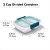 imageOXO Good Grips Prep ampamp Go Container with Colander2 Cup Divided Container