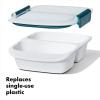 imageOXO Good Grips Prep ampamp Go Container with Colander2 Cup Divided Container