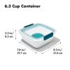 imageOXO Good Grips Prep ampamp Go Container with Colander63 Cup Salad Container
