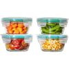 imageOXO Good Grips 8 Piece Prep Serve and Store Smart Seal Glass Food Storage Set8Piece
