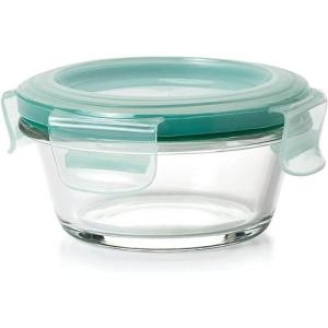 imageOXO Good Grips 1 Cup Smart Seal Airtight Glass Round Food Storage Container1 Cup
