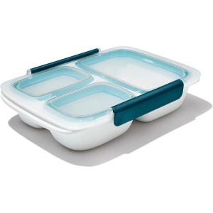 imageOXO Good Grips Prep ampamp Go Container with Colander41 Cup Divided Container