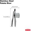 imageOXO Good Grips Stainless Steel Potato RicerSilver  NonAdjustable