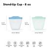 imageOXO Tot Silicone Reusable Bags  2 Piece Cup Set  Opal and Dusk