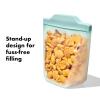 imageOXO Tot Silicone Reusable Bags  2 Piece Cup and Snack Set  DuskOpal