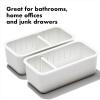 imageOXO Good Grips 4Piece Complete Adjustable Drawer Bin Set with Removable DividersWhite