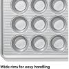 imageOXO Good Grips Nonstick Pro Clear Coated Half Sheet Pan12 Cup Muffin