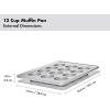 imageOXO Good Grips Nonstick Pro Clear Coated Half Sheet Pan12 Cup Muffin