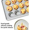 imageOXO Good Grips Nonstick Pro Clear Coated Half Sheet Pan12 Cup Muffin
