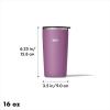 imageOXO Strive 16oz Insulated Tumbler with Sliding Lid  AquamarineAmethyst