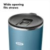 imageOXO Strive 16oz Insulated Tumbler with Sliding Lid  AquamarineAquamarine