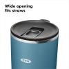 imageOXO Strive 16oz Insulated Tumbler with Sliding Lid  AquamarineAquamarine