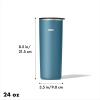 imageOXO Strive 16oz Insulated Tumbler with Sliding Lid  AquamarineAquamarine