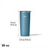 imageOXO Strive 16oz Insulated Tumbler with Sliding Lid  AquamarineAquamarine