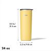 imageOXO Strive 16oz Insulated Tumbler with Sliding Lid  AquamarineCitrine