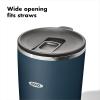 imageOXO Strive 16oz Insulated Tumbler with Sliding Lid  AquamarineDark Cobalt