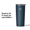 imageOXO Strive 16oz Insulated Tumbler with Sliding Lid  AquamarineDark Cobalt