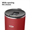 imageOXO Strive 16oz Insulated Tumbler with Sliding Lid  AquamarineGarnet