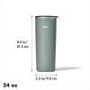 imageOXO Strive 16oz Insulated Tumbler with Sliding Lid  AquamarineJade