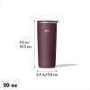 imageOXO Strive 16oz Insulated Tumbler with Sliding Lid  AquamarinePurple Garnet