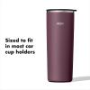 imageOXO Strive 16oz Insulated Tumbler with Sliding Lid  AquamarinePurple Garnet