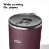 imageOXO Strive 16oz Insulated Tumbler with Sliding Lid  AquamarinePurple Garnet