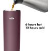 imageOXO Strive 16oz Insulated Tumbler with Sliding Lid  AquamarinePurple Garnet