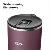imageOXO Strive 16oz Insulated Tumbler with Sliding Lid  AquamarinePurple Garnet