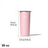 imageOXO Strive 16oz Insulated Tumbler with Sliding Lid  AquamarineRose Quartz