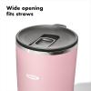 imageOXO Strive 16oz Insulated Tumbler with Sliding Lid  AquamarineRose Quartz