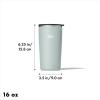 imageOXO Strive 16oz Insulated Tumbler with Sliding Lid  AquamarineSlate
