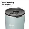 imageOXO Strive 16oz Insulated Tumbler with Sliding Lid  AquamarineSlate