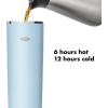imageOXO Strive 16oz Insulated Tumbler with Sliding Lid  AquamarineTopaz Blue
