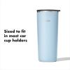 imageOXO Strive 16oz Insulated Tumbler with Sliding Lid  AquamarineTopaz Blue
