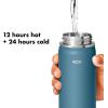 imageOXO Strive 24oz Wide Mouth Water Bottle with Straw Lid  QuartzAquamarine