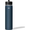 imageOXO Strive 24oz Wide Mouth Water Bottle with Straw Lid  QuartzDark Cobalt