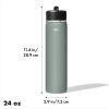 imageOXO Strive 24oz Wide Mouth Water Bottle with Straw Lid  QuartzJade
