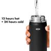 imageOXO Strive 24oz Wide Mouth Water Bottle with Straw Lid  QuartzOnyx