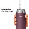 imageOXO Strive 24oz Wide Mouth Water Bottle with Straw Lid  QuartzPurple Garnet