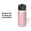 imageOXO Strive 24oz Wide Mouth Water Bottle with Straw Lid  QuartzRose Quartz