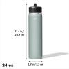 imageOXO Strive 24oz Wide Mouth Water Bottle with Straw Lid  QuartzSlate